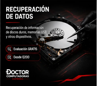 Recuperación profesional de datos - Doctor Computadoras Guatemala