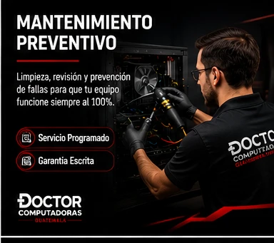 Mantenimiento preventivo empresarial - Doctor Computadoras Guatemala